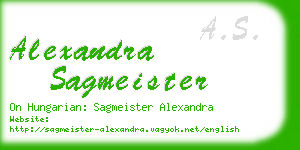 alexandra sagmeister business card